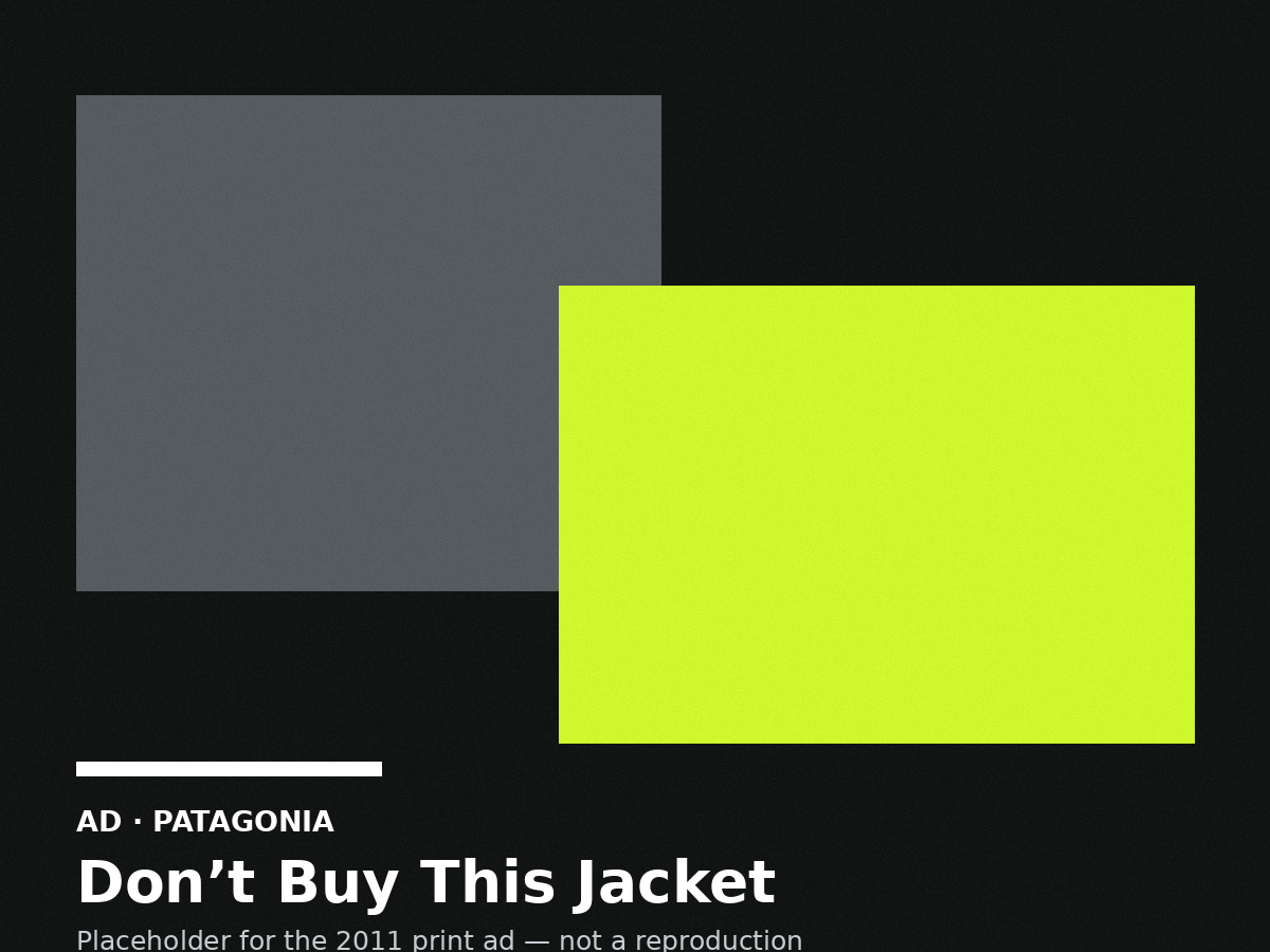 Don’t Buy This Jacket